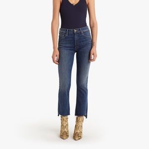 Mother Denim Insider Crop Step Fray Jeans in Not Rough Enough